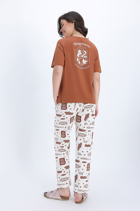 Zivame Harry Potter Knit Cotton Loungewear Set - Whisper White — image 4